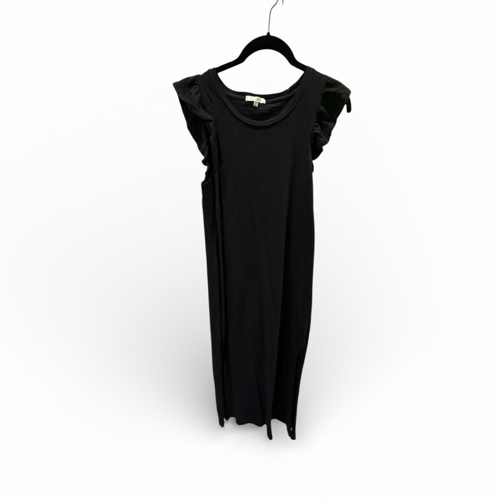 Z Supply Black Sleeveless Dress with Ruffle Details Size XS